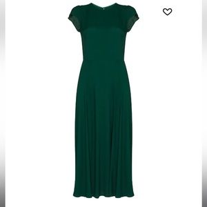 Reformation Gavin Cut-out back midi dress | Color: Emerald Green